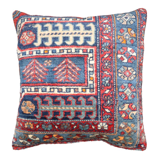 Large Eclectic Malayer Rug Pillow, 24'' X 24'' For Sale