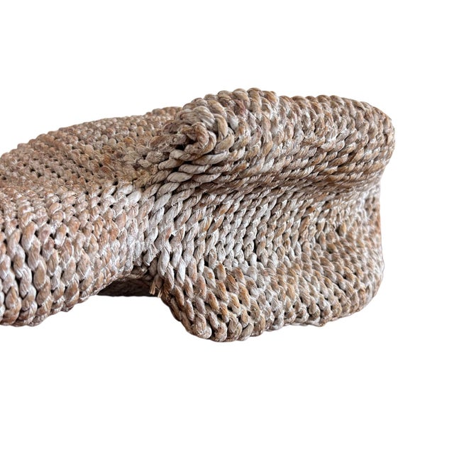 Textile Vintage Jute Rope Large Table Fish Sculpture For Sale - Image 7 of 7