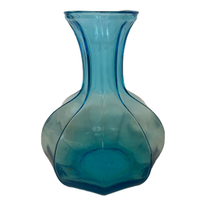 Vintage Indiana Glass Blue Colonial Water Carafe by Tiara