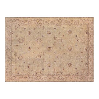 Antique Turkish Oushak Rug For Sale