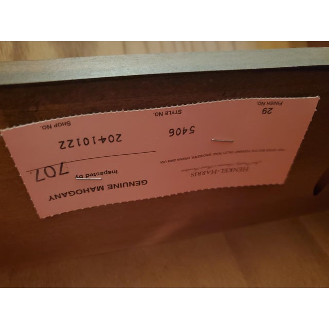 American Henkel Harris Solid Mahogany Drop-Leaf End Table - Grandmillennial Accent For Sale - Image 3 of 6