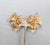 1950s Vintage 1950s Signed Napier Goldtone Leaf With Curled Stem Clip Earrings-2 Pieces For Sale - Image 5 of 7