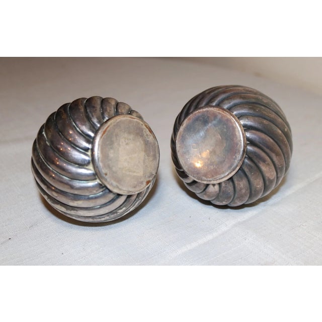 Pair Antique 19th Century Victorian Silver Plate Scent Cologne Perfume Bottles For Sale - Image 10 of 11