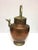 Antique French copper and brass jug, pitcher, watering can. This copper and brass vessel features a quail head spout. The...