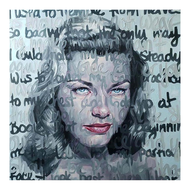 Christina Major, Oil Painting Titled : Bacall (2019) For Sale