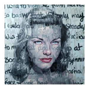 Christina Major, Oil Painting Titled : Bacall (2019)
