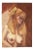 Original Clair Seglem Tall Portrait Painting of a Nude Blonde Woman 12" X 18" For Sale