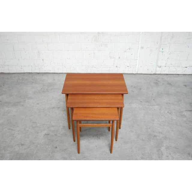 - Nesting tables made from teak - Design by Tove & Edvard Kindt-Larsen for Seffle Möbelfabrik, Sweden Stamped by...