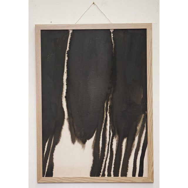 T'ang Haywen (曾海文) - a.k.a. Tang Haywen, Zeng Haiwen (1927-1991) Abstract Composition Original Ink on Cardboard 70 x 50 cm...