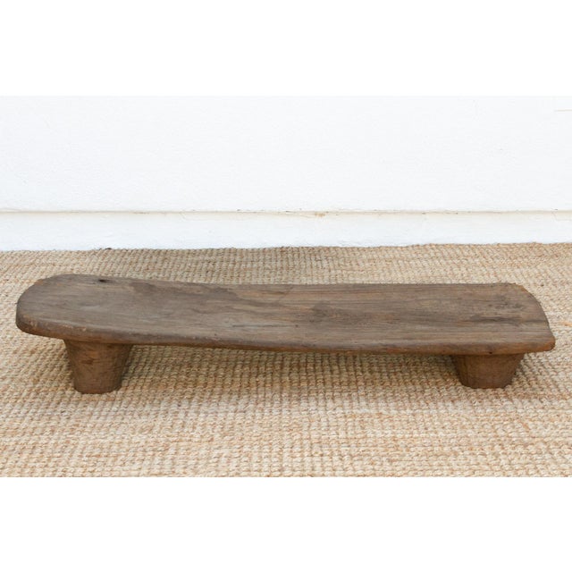 Brown Country Side African Low Profile Table For Sale - Image 8 of 9