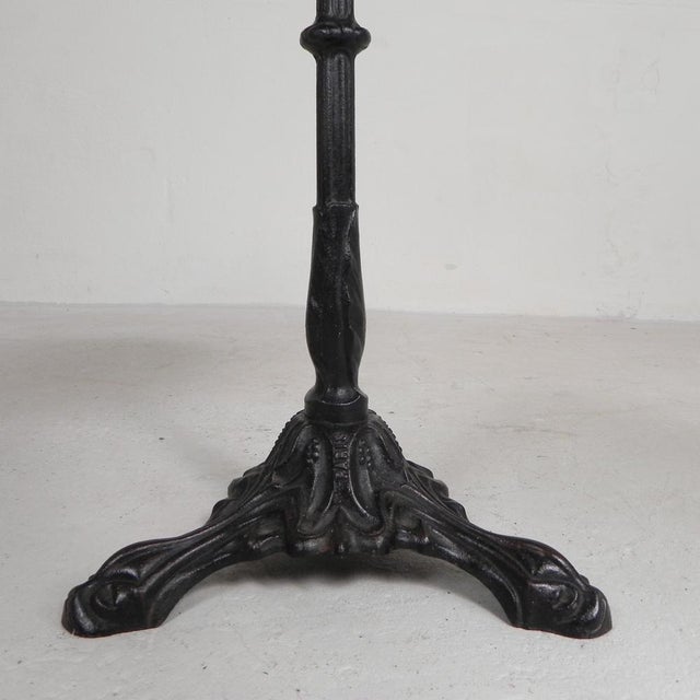 Bistro Table with Cast Iron Leg and Traffic Sign Top, Paris, France, 1920s For Sale - Image 14 of 18