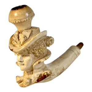 Victorian Meerschaum Lady Portrait Pipe