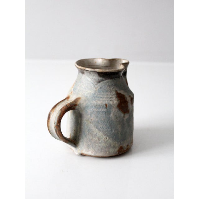 Late 20th Century Vintage Studio Pottery Pitcher For Sale - Image 5 of 11