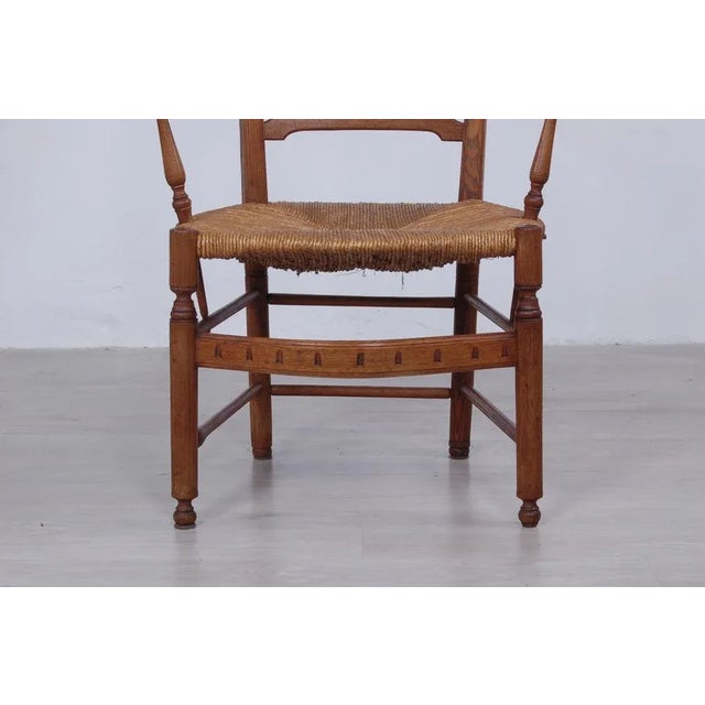 Provençal Chair in Oak, Italy, Late 1800s For Sale - Image 11 of 13