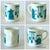 Hazel-Atlas 1960s Mid Century Modern Hazel Atlas Kitchen Aids Turquoise Coffee Mugs Tea Cups - Set of 3 For Sale - Image 4 of 9