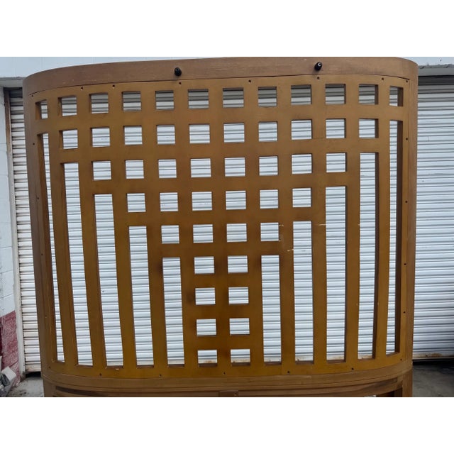 Mid 20th Century Vintage Century Furniture Charles Mackintosh Willow Tree Style Headboard For Sale - Image 5 of 6