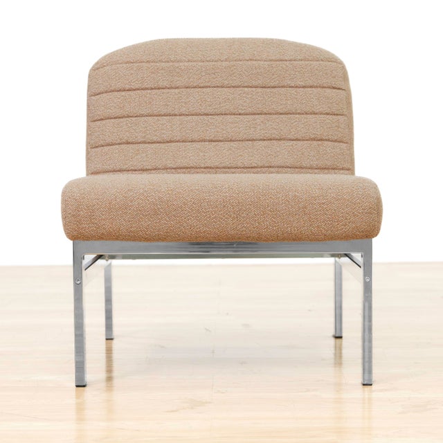 Mid-Century Modern Set of Eight British Mid-Century Modern Chrome-Framed Modular Lounge Chairs For Sale - Image 3 of 16