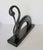 Contemporary Contemporary Italian Bronze Swan Sculpture on Black Marble Base in Art Deco Revival Style For Sale - Image 3 of 9