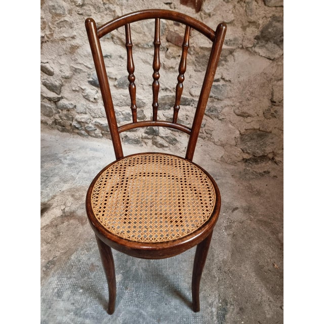 Antique Vienna Bentwood Chairs by Jacob & Josef Kohn, Austria, 1930s, Set of 2 For Sale - Image 10 of 18