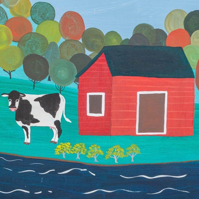 Cher Shaffer (American, b. 1947), "The Ritual of the First Frost", Acrylic on Canvas, 1980-3, signed lower left, titled,...