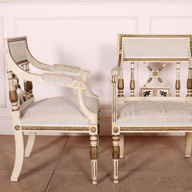 Swedish Empire Style Armchairs, 1920s, Set of 2 For Sale - Image 9 of 11