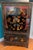 Chinoiserie Vintage Chinese Chinoiserie Black Lacquer Armoire Cabinet For Sale - Image 3 of 14