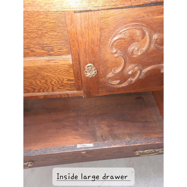 Transparent Vintage Oak Ladies Oak Bonnet Chest of Drawers For Sale - Image 8 of 9