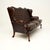 Vintage Leather Wing Back Sofa, 1930 For Sale - Image 3 of 10