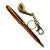 1980s Americana Boho Chic Golf Club Themed Wood Pen and Key Chain Boxed Set For Sale