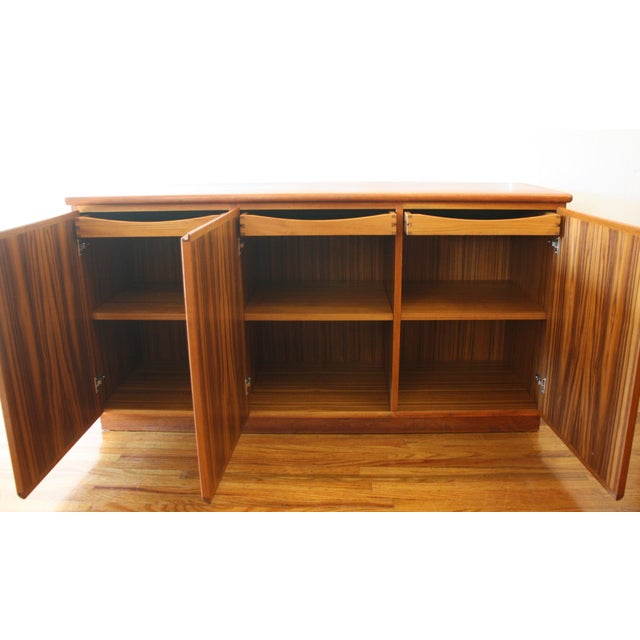 Mid-Century Modern Mid Century Modern Teak Sideboard Console Credenza For Sale - Image 3 of 6