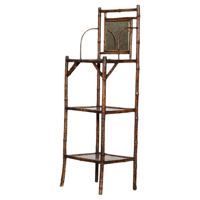 English Bamboo Etagere, 1870s For Sale