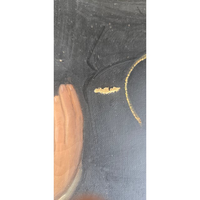 1858 English Portrait of Cain McLaughlin, Oil on Canvas, London For Sale - Image 4 of 11