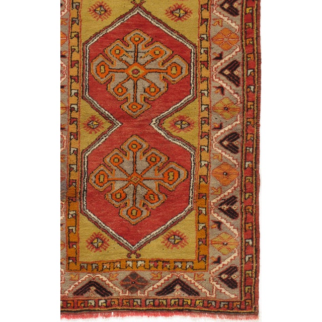 Vintage Turkish Oushak Rug 3'7 X 4'7 For Sale In New York - Image 6 of 8