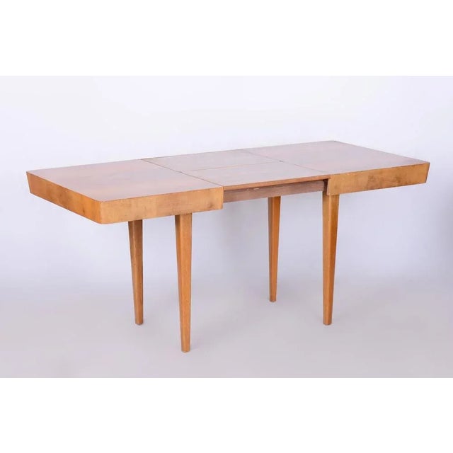 Wood Art Deco Oak Dining Table by Jindřich Halabala for Up Závody, 1940s For Sale - Image 7 of 13