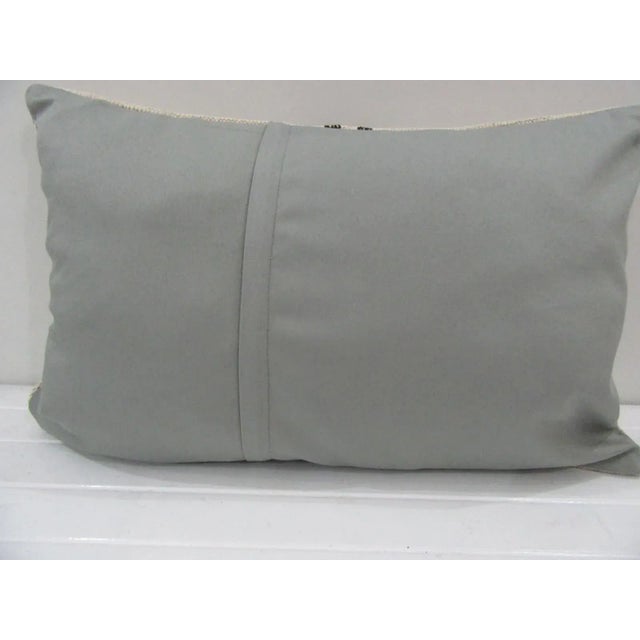 Rustic Handmade Striped Kilim Pillow Cover For Sale - Image 3 of 4