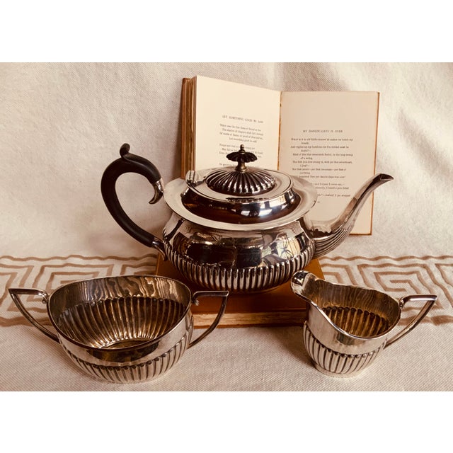 Metal English Silver Plated Tea Set - Thomas Wilkinson & Co. Birmingham, Circa 1900-1920 For Sale - Image 7 of 12