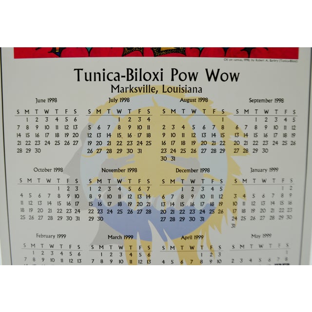 1998 Native American Tunica Biloxi Pow Wow Calendar Chairish