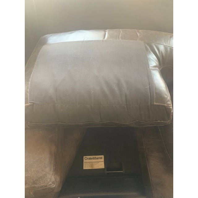 Late 20th Century Leather Sleeper Sofa - Crate and Barrel For Sale - Image 11 of 11