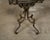 19th Century French Iron and Brass Guéridon Table with Quatrefoil Inspired Marble Top For Sale - Image 11 of 12