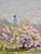 Wood Melbourne Havelock Hardwick—Apple Blossoms at a New England Farm-Oil Painting For Sale - Image 7 of 13