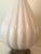Mid Century Garlic Bulb Table Lamp Crackle Glass Cream For Sale - Image 4 of 8