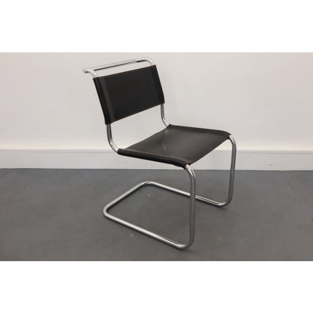Black Vintage S33 Armchair by Mart Stam for Thonet,1940s For Sale - Image 8 of 12