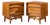 Young Manufacturing Mid Century Walnut Curved Front Nightstands - Pair For Sale
