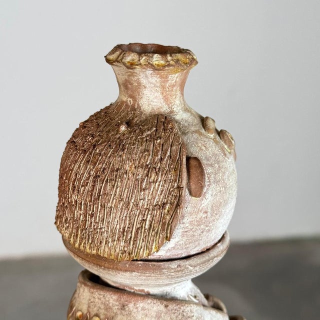 Hand-Sculpted Terracotta Figures attributed to Saverio Farci, 1960s, Set of 2 For Sale - Image 11 of 18