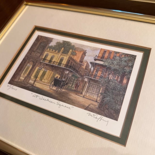 Late 20th Century Late 20th Century Set of 2 New Orleans Signed & Numbered Prints For Sale - Image 5 of 7