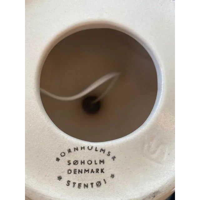 Søholm Large Ceramic Table Lamp. 1960s. Soholm Pottery large, rare table lamp in brown stoneware. Handcrafted mid-century...