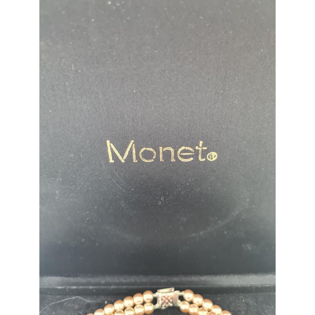 1960s Double-Strand Faux Pearl Necklace from Monet, 1960s For Sale - Image 5 of 9