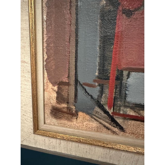 Carl Köhler, Diagonal Rooms, 1950s, Oil on Canvas, Framed For Sale - Image 11 of 18