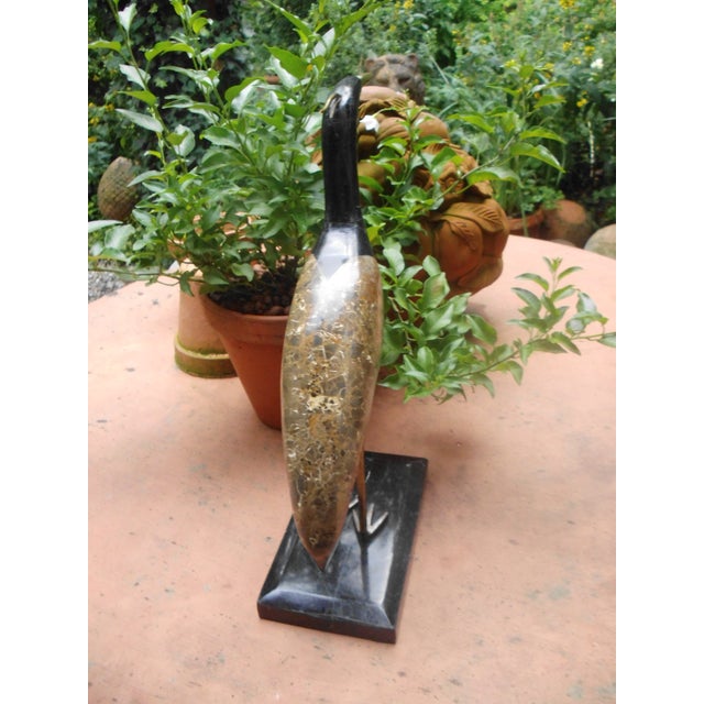 Crane Heron in Marble Mosaic, 1950s For Sale - Image 4 of 17