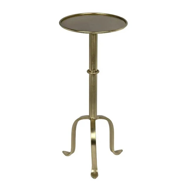 Mid-Century Modern NOIR Tini Side Table, Metal with Brass Finish For Sale - Image 3 of 5